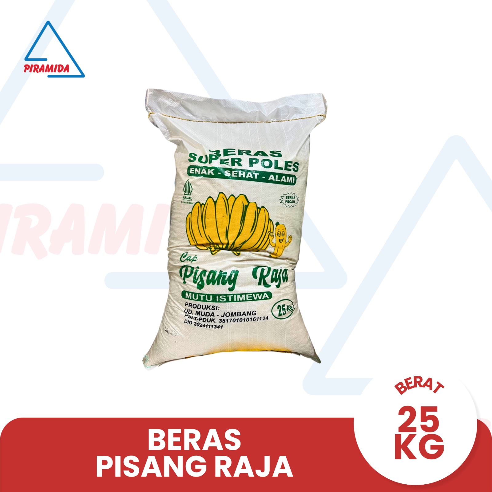 Beras Pisang Raja 25 Kg