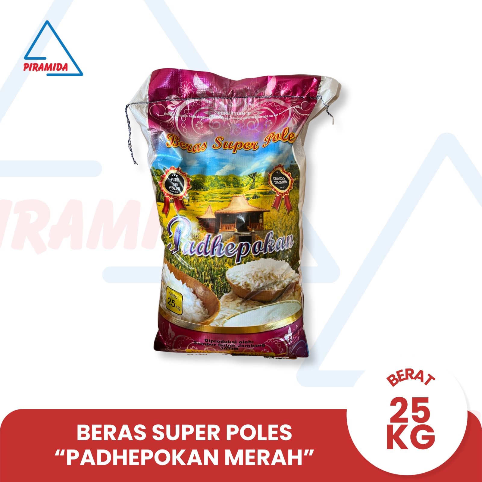 Beras Super Poles Padhepokan Merah 25 Kg