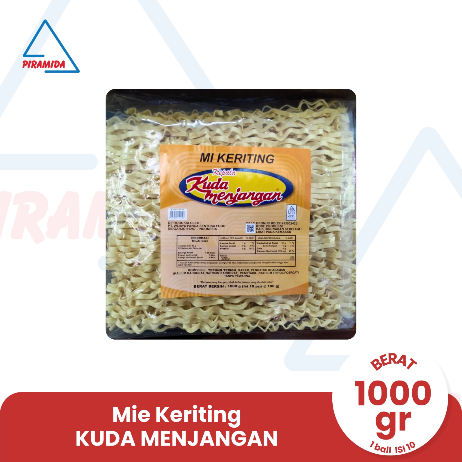 Mie Keriting Kuda Menjangan 1000 Gr