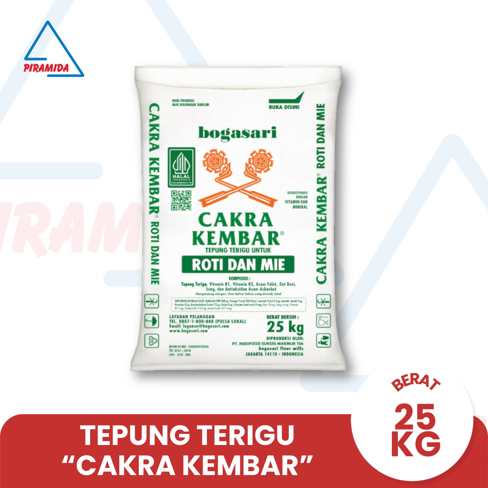Tepung Terigu Cakra Kembar 25 Kg